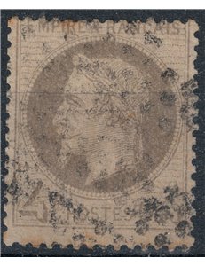 FRANCE 1862-70 Effigy of Napoleon III, 4c grey us