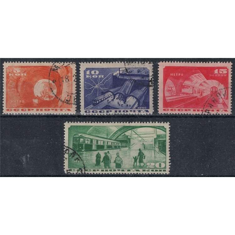 RUSSIA 1935 Moscow Metro 4v us