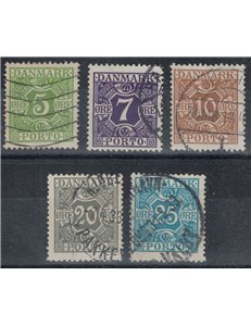 DANIMARCA 1930 Segnatasse 5v us