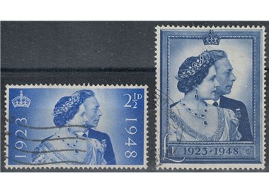 GREAT BRITAIN 1948 Silver Wedding of the Sovereigns 2v us