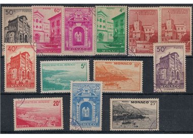 MONACO 1948-49 Various views 13v us