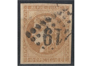 FRANCE 1870 Ceres, 10c bistro us