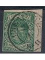 GERMANIA SASSONIA 1851 Stemma 3p verde us