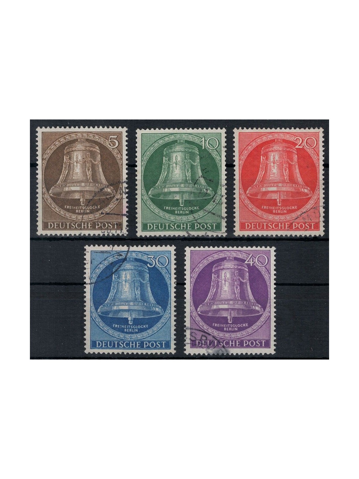 BERLIN 1953 Liberty Bell 5v us