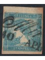 AUSTRIA 1851 Francobolli per giornali 0,6 kreuzer azzurro us