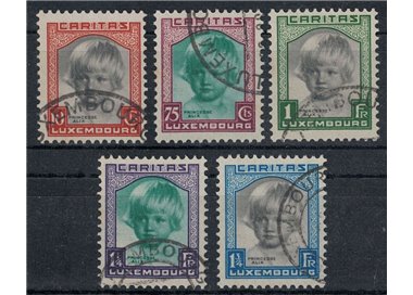 LUSSEMBURGO 1931 Caritas, pro infanzia 5v us