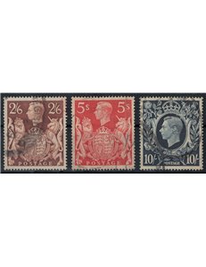 GREAT BRITAIN 1939 Effigy of King George VI 3v us
