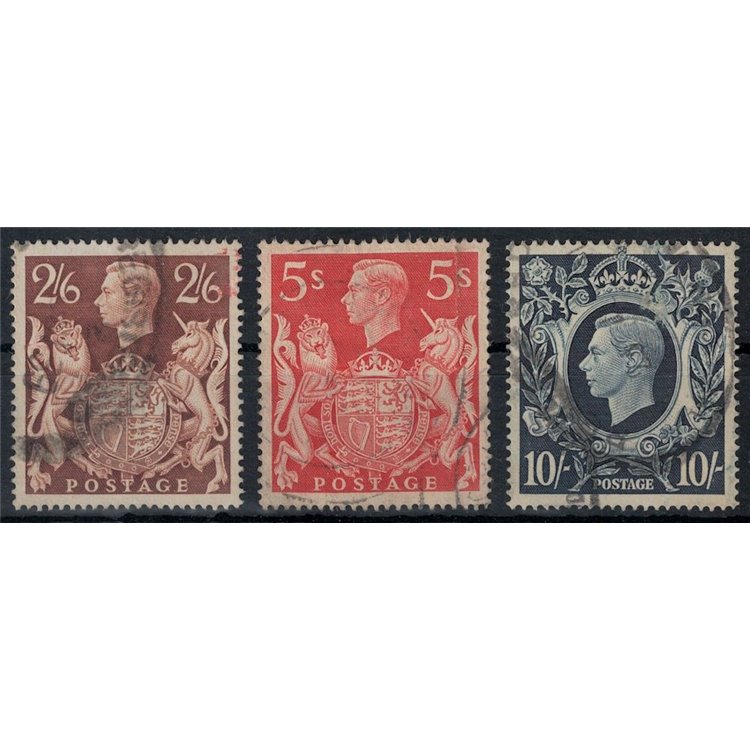 GRAN BRETAGNA 1939 Effigie di Re Giorgio VI 3v us