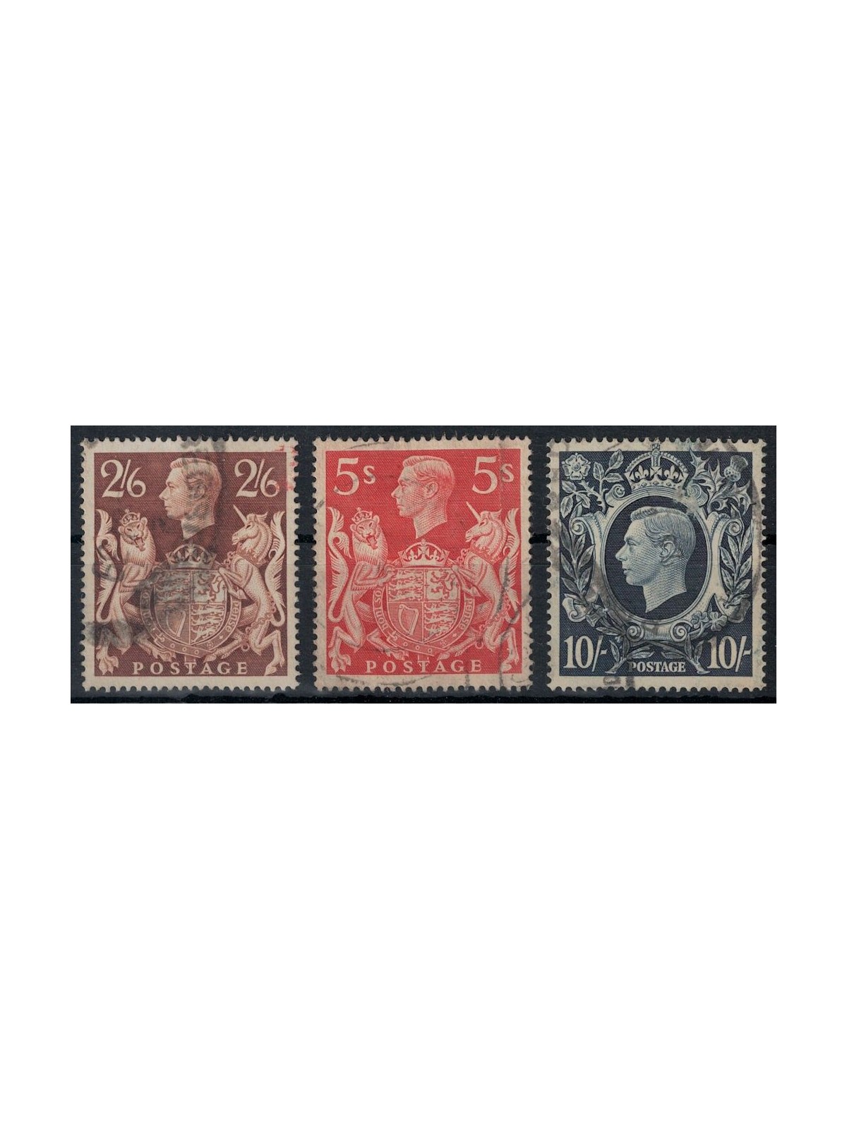 GRAN BRETAGNA 1939 Effigie di Re Giorgio VI 3v us