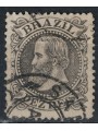 BRASILE 1882-85 Pedro II 10r nero us