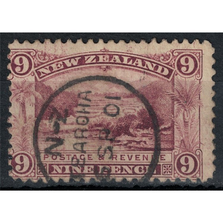 NUOVA ZELANDA 1898 Serie ordinaria 9p lilla us