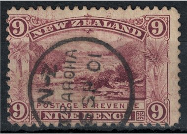 NEW ZEALAND 1898 Ordinary Series 9p lilac us