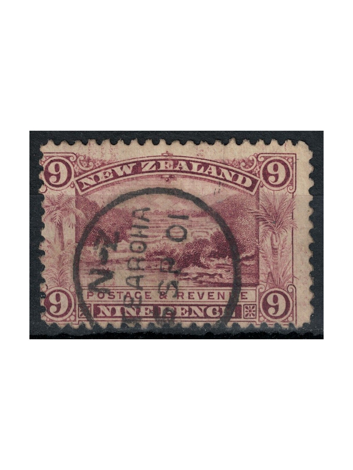 NEW ZEALAND 1898 Ordinary Series 9p lilac us