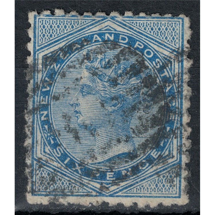 NEW ZEALAND 1873-78 Queen Victoria 6p blue us