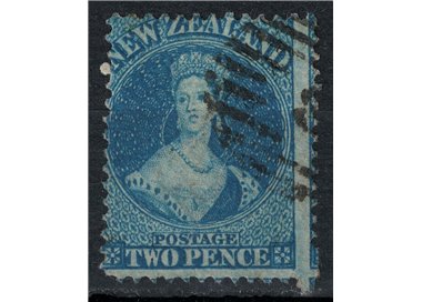 NUOVA ZELANDA 1864-66 Regina Vittoria 2p blu us