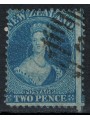 NEW ZEALAND 1864-66 Queen Victoria 2p blue us