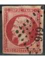 FRANCIA 1853-60 Effigie di Napoleone III, 80c carminio rosa us