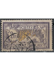 FRANCIA 1900 Allegoria tipo Merson 2f violetto e giallo us
