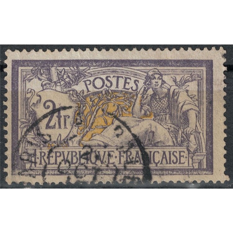 FRANCIA 1900 Allegoria tipo Merson 2f violetto e giallo us