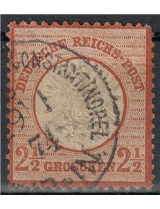 GERMANY REICH 1872 2½g brown red us