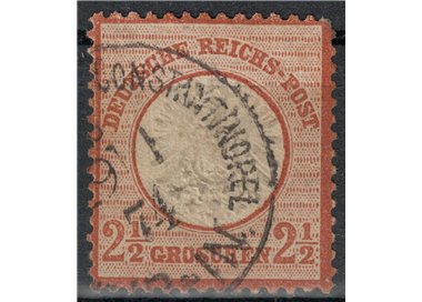 GERMANIA REICH 1872 2½g bruno rosso us