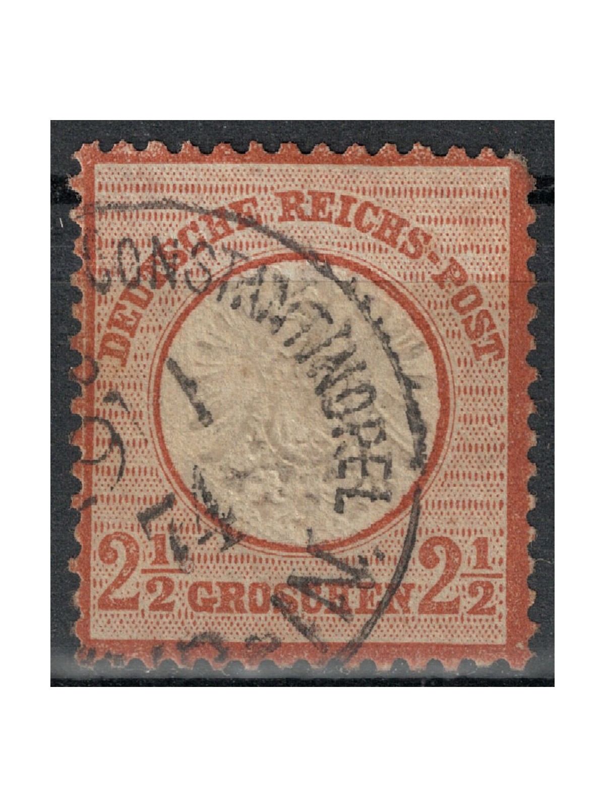 GERMANIA REICH 1872 2½g bruno rosso us