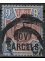 GREAT BRITAIN 1888-1901 Service (GOV. T PARCELS) 9p blue and purple brown us