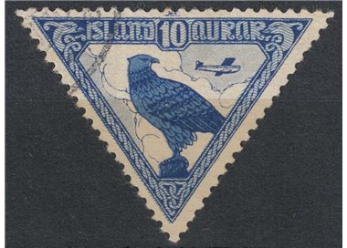 ISLANDA 1930 Posta aerea, falco us