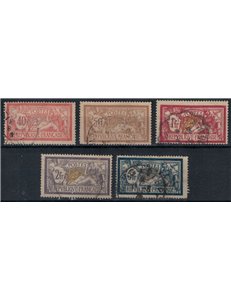 FRANCIA 1900 Allegoria tipo Merson 5v us