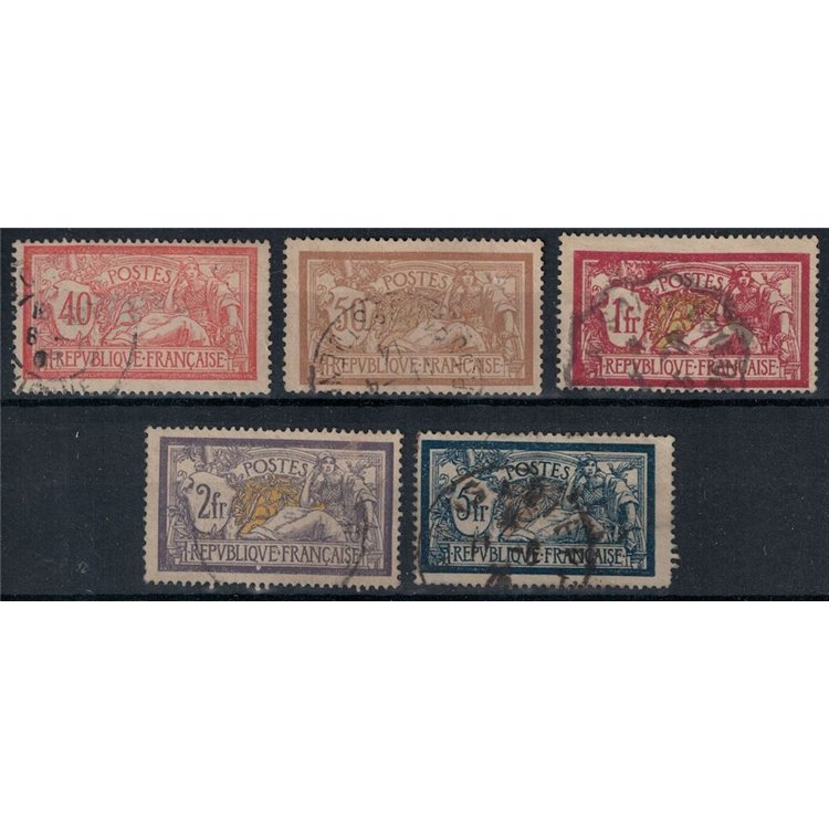 FRANCE 1900 Merson-type allegory 5v us