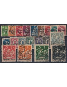 GERMANY REICH 1920 Bavarian stamps overprinted 20v us