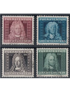 LIECHTENSTEIN 1941 Portraits of Princes 4v us
