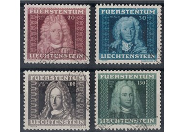 LIECHTENSTEIN 1941 Ritratti di Principi 4v us
