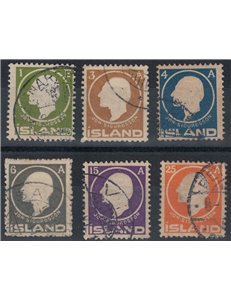 ICELAND 1911 Jon Sigurdsson 6v us