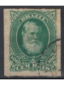 BRASILE 1878-79 Pedro II 100r verde us