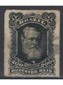 BRASILE 1878-79 Pedro II 200r nero us
