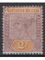NORTHERN NIGERIA 1900 Queen Victoria 2p violet brown us