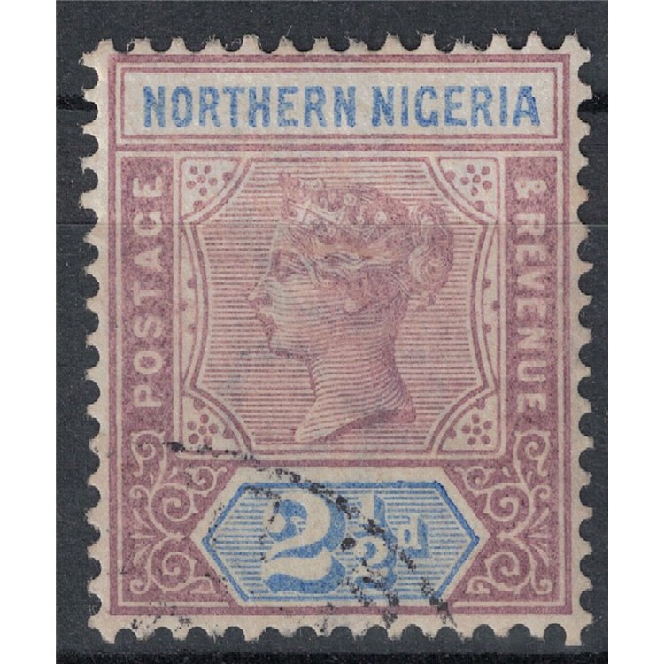 NORTHERN NIGERIA 1900 Queen Victoria 2½p violet brown us