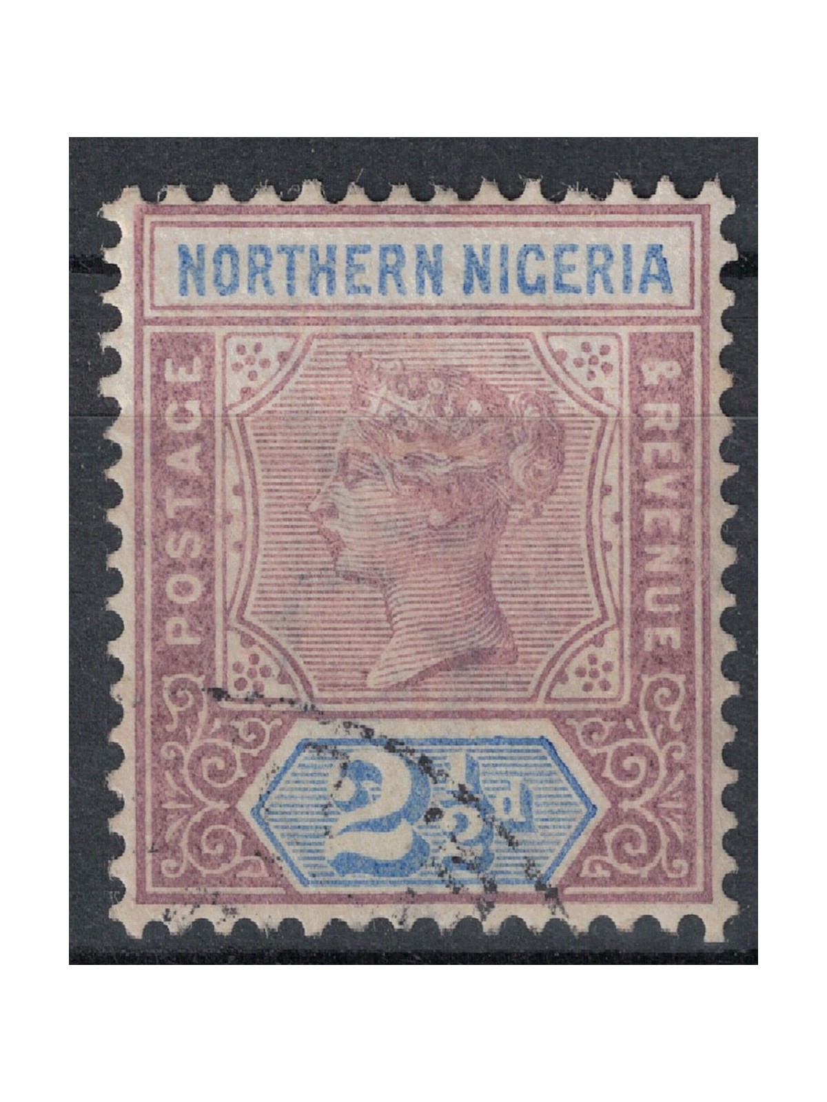 NORTHERN NIGERIA 1900 Queen Victoria 2½p violet brown us