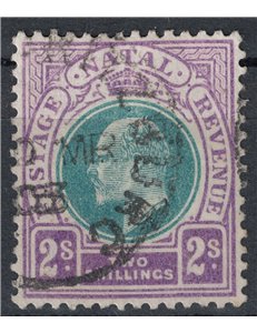 NATAL 1902-03 Edward VII 2s violet and green us