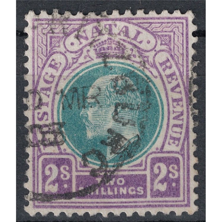NATAL 1902-03 Edoardo VII 2s violetto e verde us