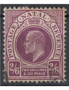NATAL 1902-03 Edoardo VII 2/6 lilla us