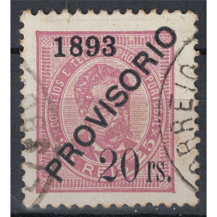 PORTUGAL 1893 Provisional 20r pink us