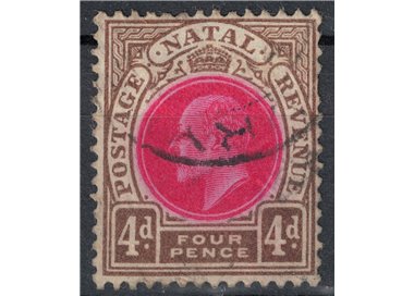 NATAL 1904-05 Edward VII 4p bistro and carmine us