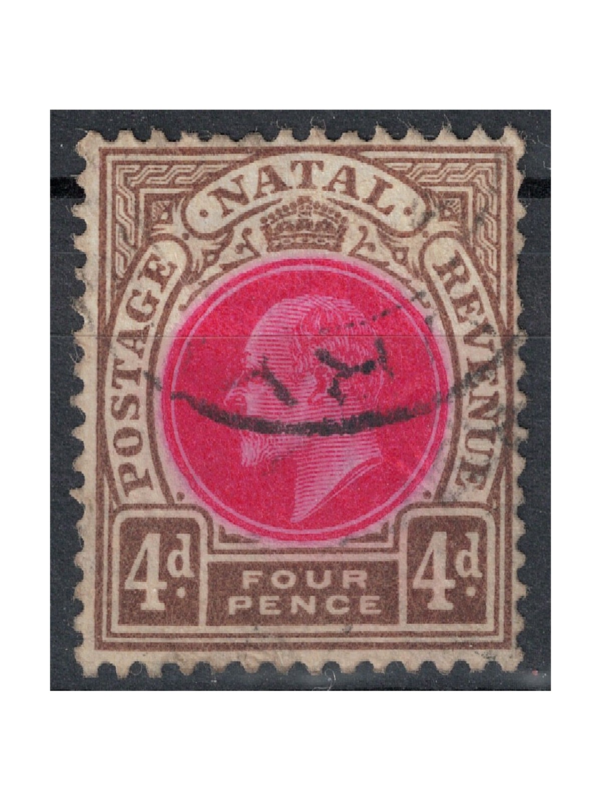 NATAL 1904-05 Edoardo VII 4p bistro e carminio us