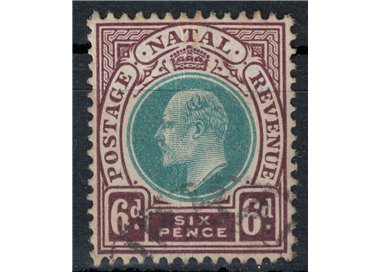 NATAL 1902-03 Edward VII 6p brown lilac and green us