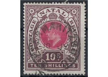 NATAL 1902-03 Edoardo VII 10s bruno e carminio us