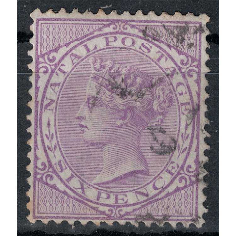 NATAL 1874-80 Regina Vittoria 6p violetto us