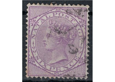 NATAL 1874-80 Queen Victoria 6p violet us