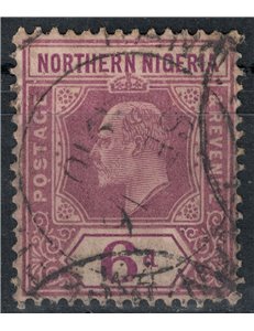NORTHERN NIGERIA 1910-11 Edward VII 6p brown violet us